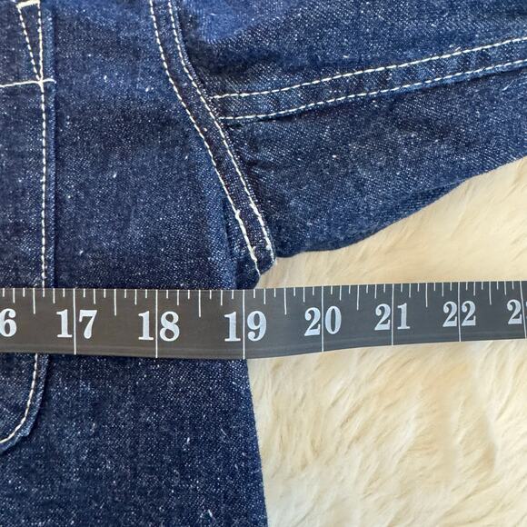 Wallace & Barnes Men's Denim Barn Coat Button Down Chore Jacket Medium - Picture 9 of 11